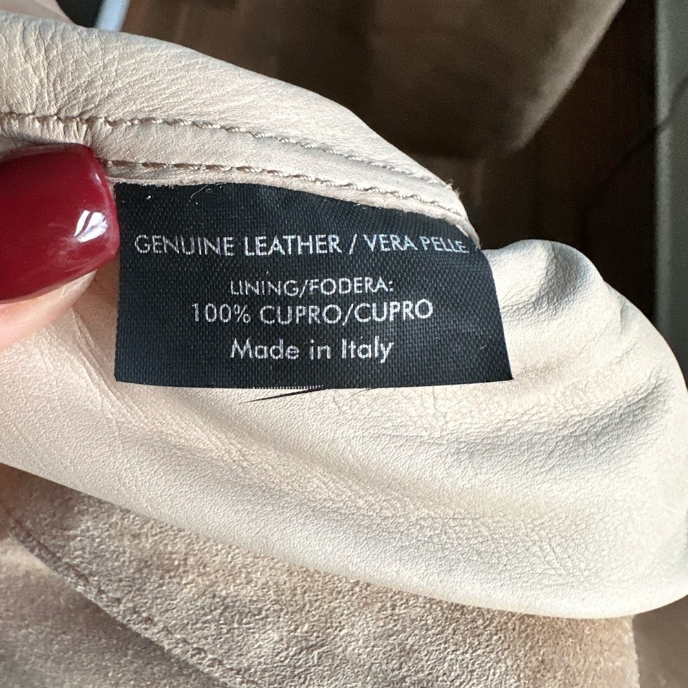 GUCCI Tan Suede Leather Belted jacket NWT sz: EU 48 or US sz: 8 - Picture 13 of 13